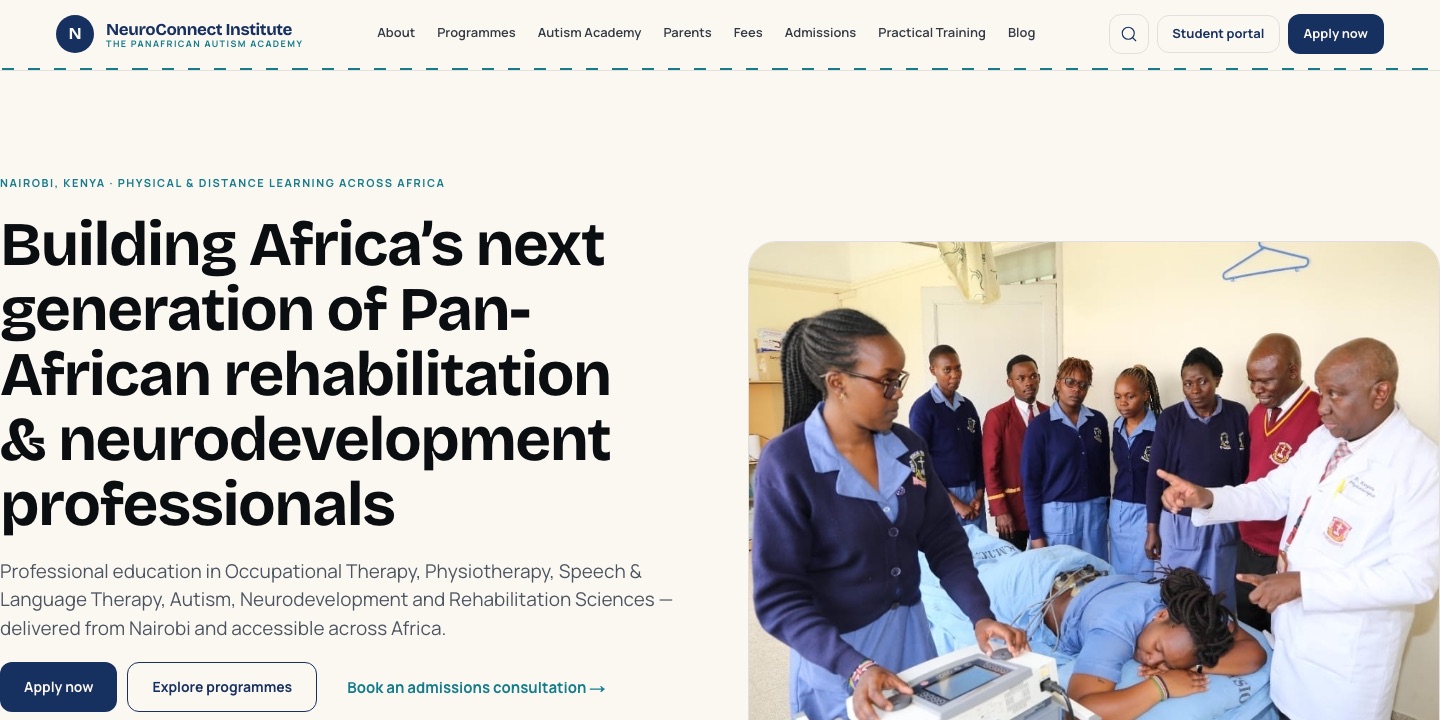 NeuroConnect Institute website preview